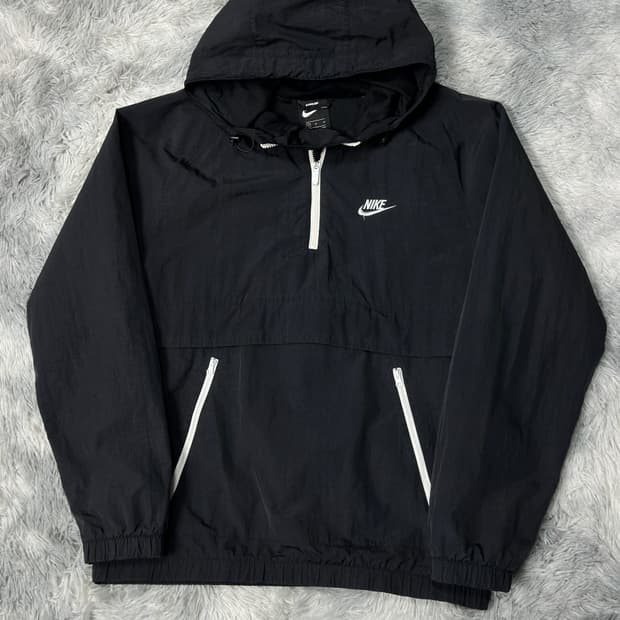 나이키 우븐 후드 아노락 블랙