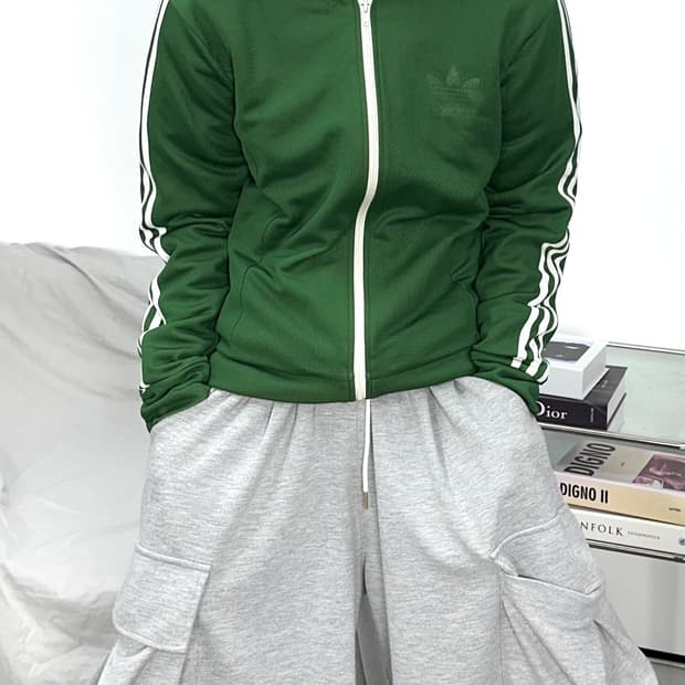 아디다스 그린 유로파 트랙탑 져지 M