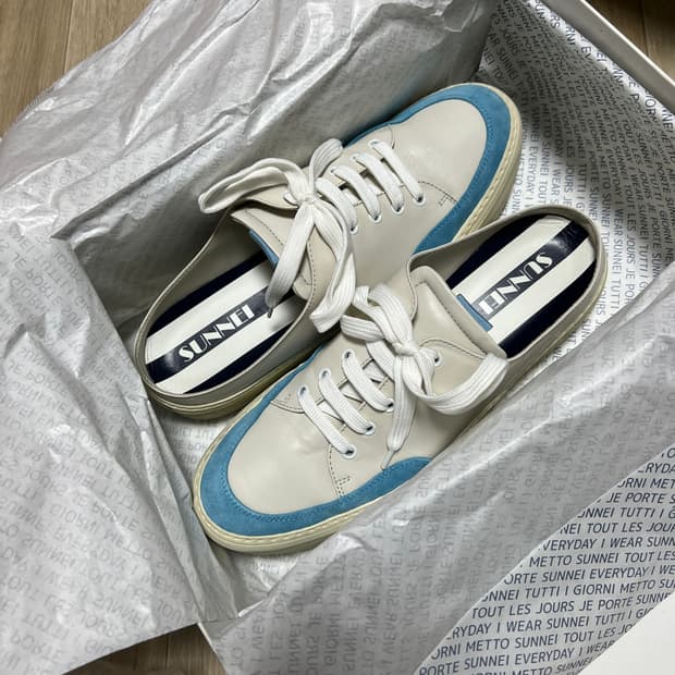 [43사이즈]써네이 사보 아주르 블루 스니커즈