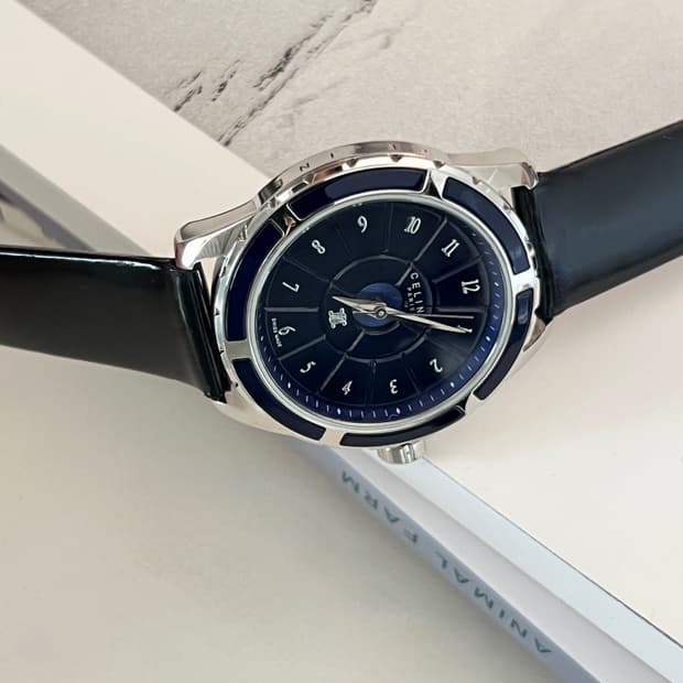 셀린느 트리옹프 남성 시계 / 정품감정 . 케어