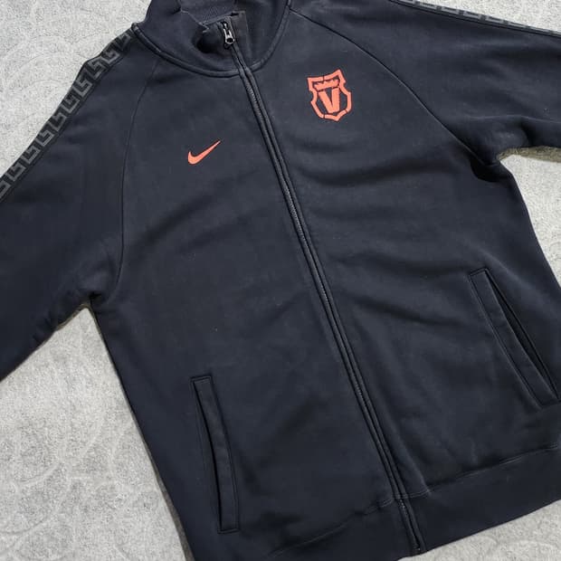 나이키 레어 로고 패턴 테이핑 트랙탑 집업 XL