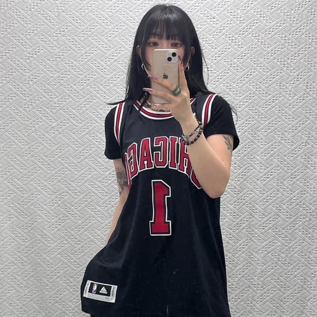아디다스 NBA 시카고 불스 데릭로즈 스윙맨 져지 나시 L C11819