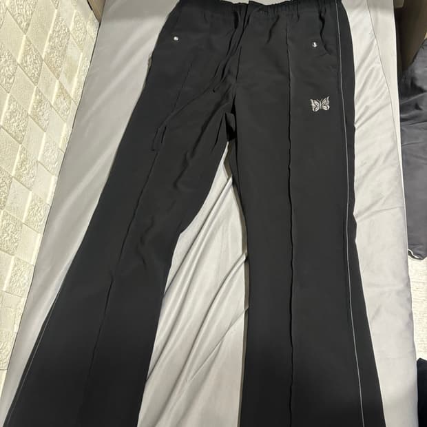 니들스 블랙 파이핑카우보이팬츠 M