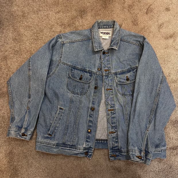 랭글러 USA 90s 연청 트러커 데님 자켓XL