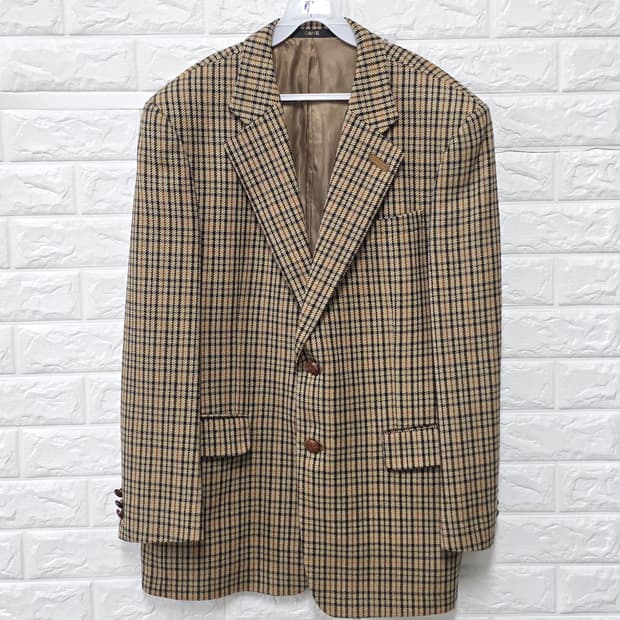 택포_ 닥스 남성 체크 자켓 L