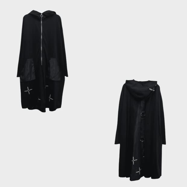 NIER CLOTHING 고스로리 롱 후드 집업 59956