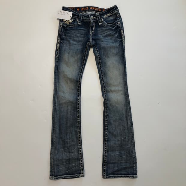 락리바이벌 부츠컷 데님팬츠 