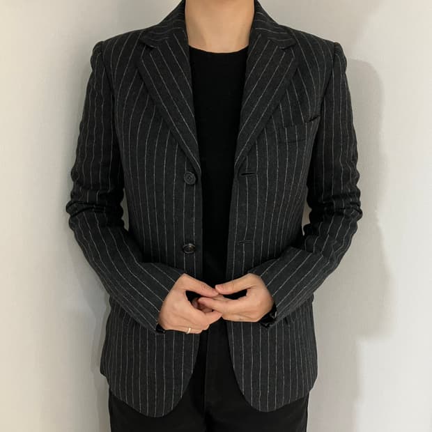 폴로 랄프로렌 울 스트라이프 자켓