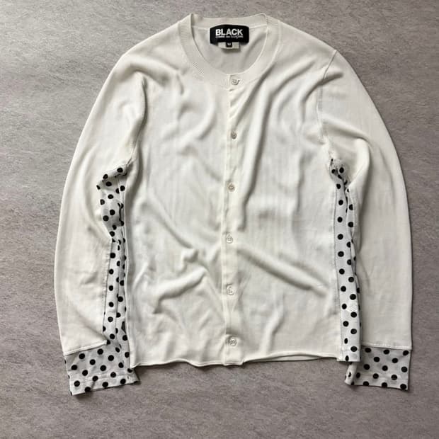 꼼데가르송 도트 가디건