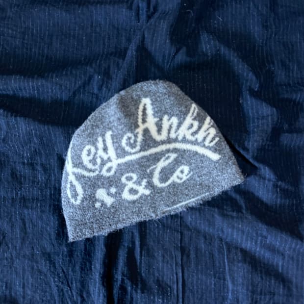 키앙크 알파카 울 블랜드 비니 [아쿠아블루/베이지]