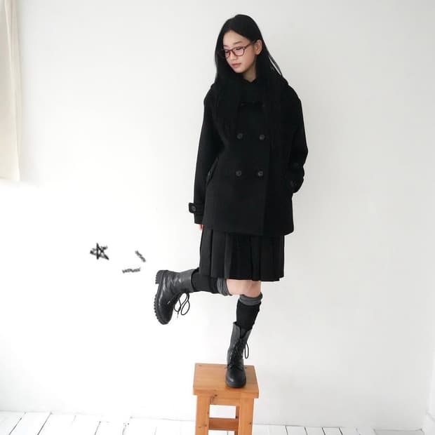 인앤양인하모니 미야 코트 블랙 (리뉴얼)