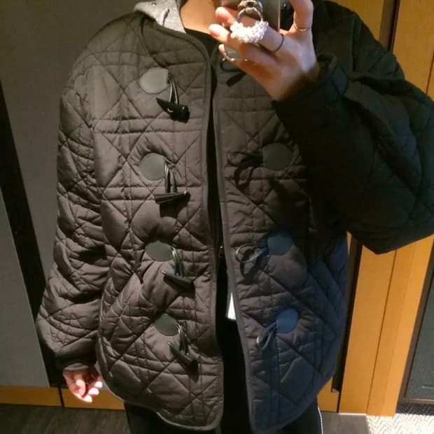 마이빈 퀄팅 패딩 블랙