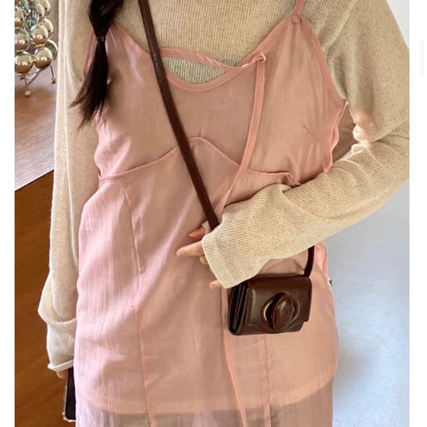 아카이브앱크 오발 카드백 빈티지 우드 -브라운