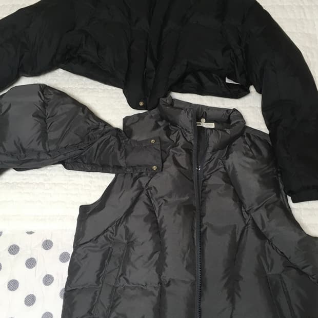 오호스 볼레로 레이어드 다운 패딩 1사이즈