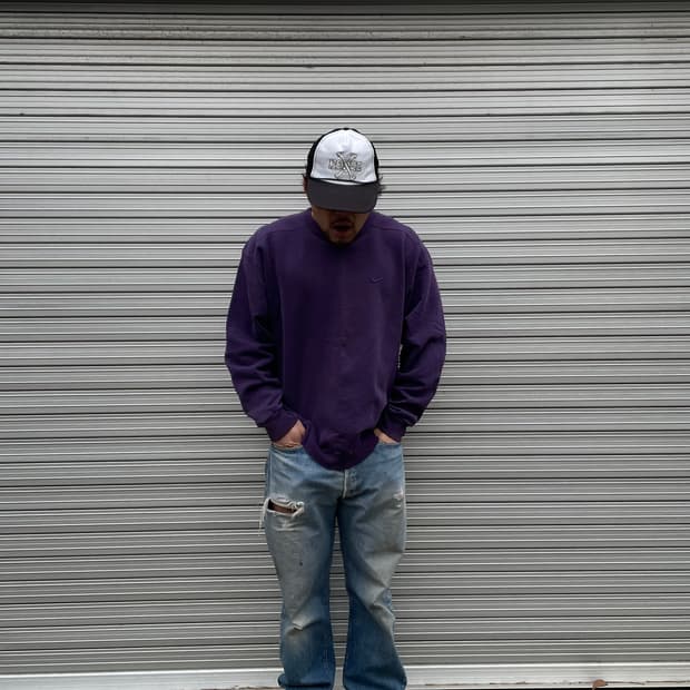 90s Nike Faded Purple Sweatshirt(USA Mad