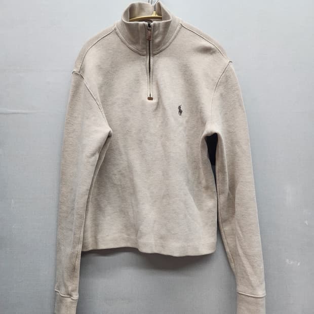 폴로랄프로렌 로고 니트 반집업 M