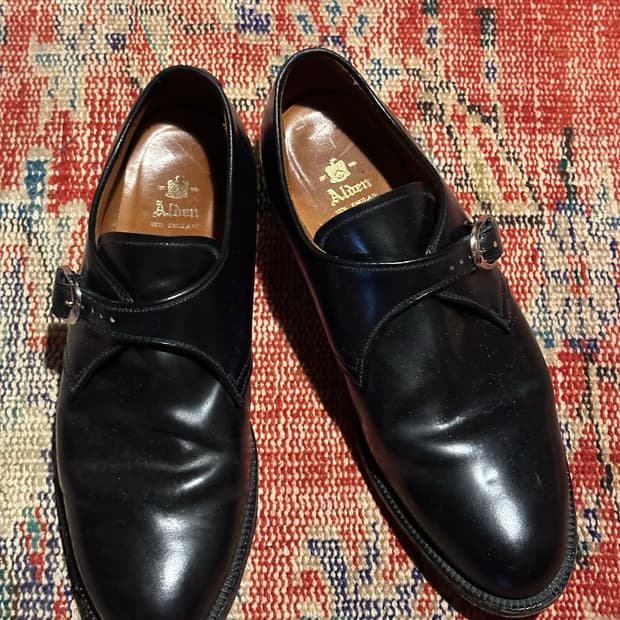 알든 코도반 싱글 몽크 스트랩 슈즈