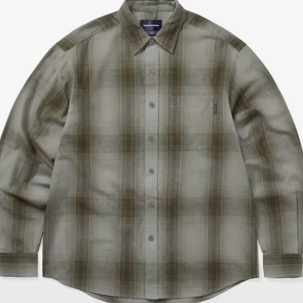 Nep Shadow Check Shirt Khaki 디스이즈네버댓 셔츠