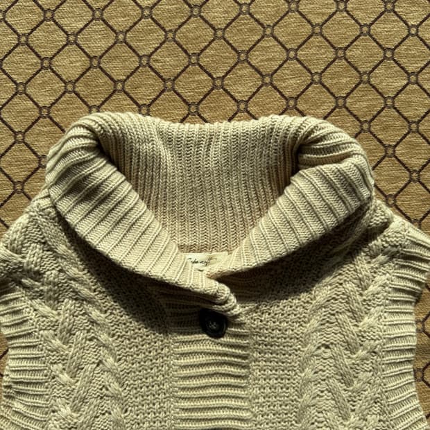 아이보리 니트 베스트