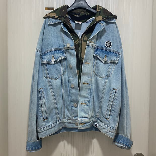 에이프(Aape) 카모 청자켓 M