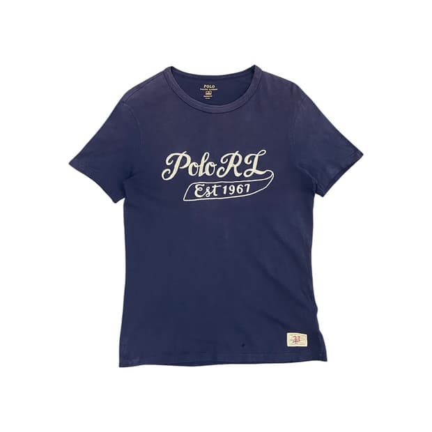Polo Ralph Lauren 레터링 자수 반팔 티셔츠