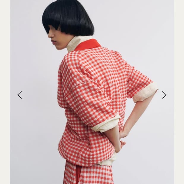RUS 루스 mantel polo - tomate chalk (s)