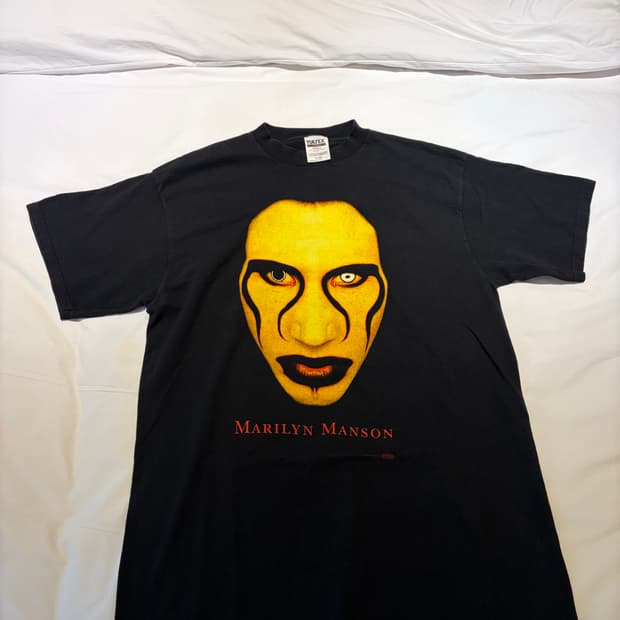[XL] 90s 마릴린 맨슨 $EX is dead 빈티지 밴드티