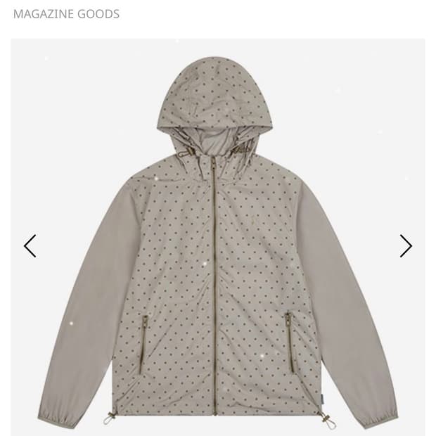 사파리스팟 도트 바람막이 베이지