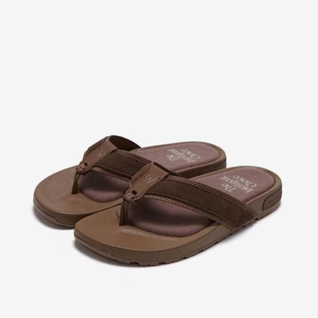 [270] 뉴발란스 쪼리 레더 슬라이드 브라운 새상품