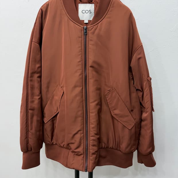 정품) COS 코스 남성 오버핏 봄버 자켓 M