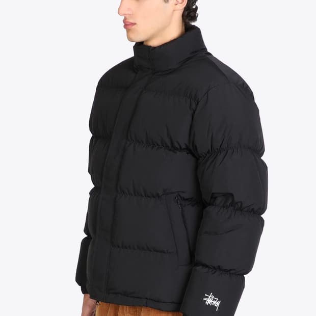 스투시 립스탑 다운 퍼퍼 자켓 블랙 22FW