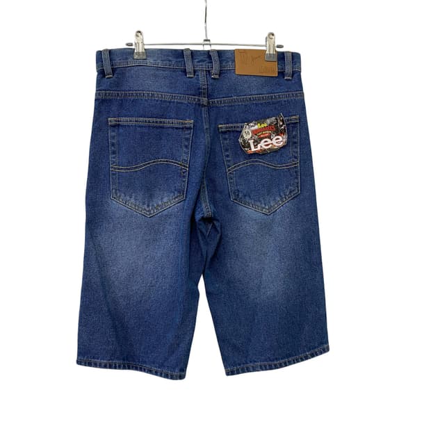 LEE 로고 데님 하프팬츠(30)