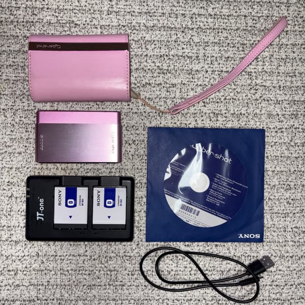 소니 사이버샷 t77 핑크