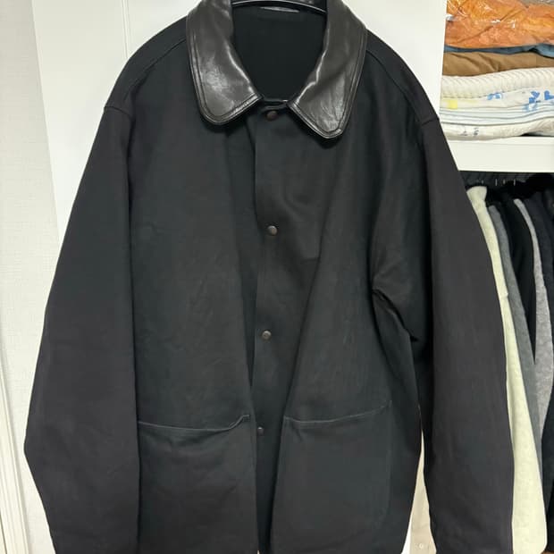 24aw 코모리 레더 데님 자켓 3사이즈