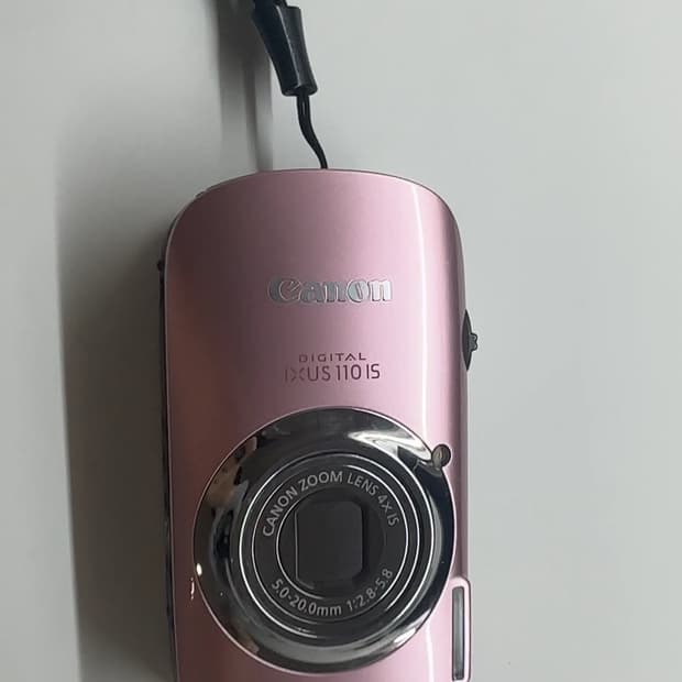 캐논 익서스 110 IS 핑크색 디지털 카메라