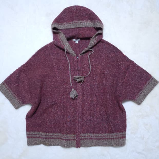 써스데이아일랜드 여성 니트 후드집업 M 0223