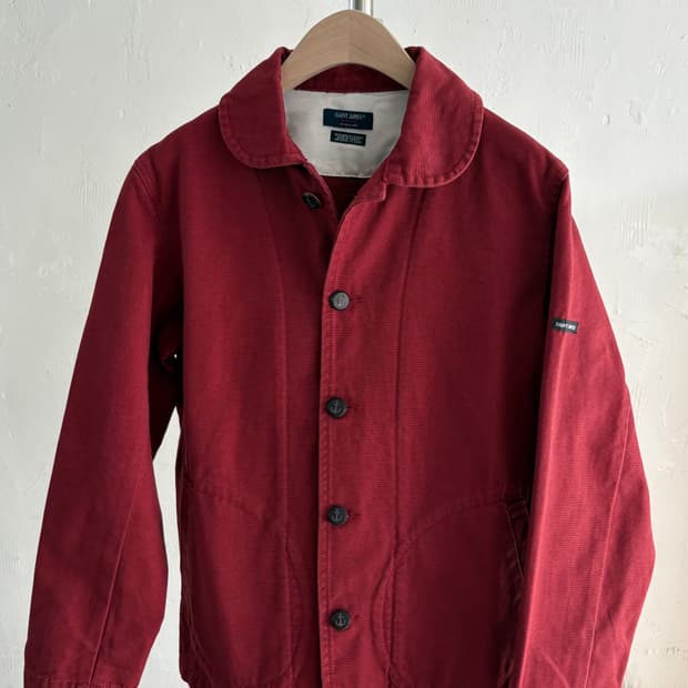 Saint James 세인트 제임스 딥레드 컬러 코튼 자켓 