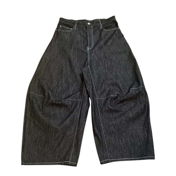 BELVET 일본 스트릿 와이드 베기 팬츠 