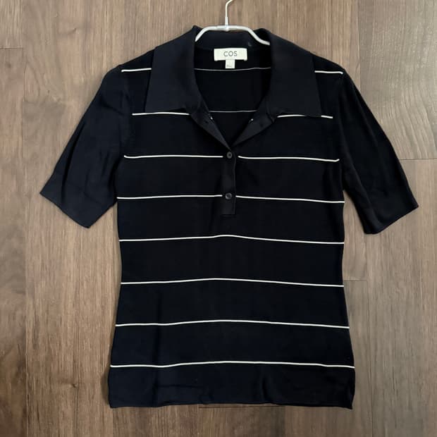 cos 코스 레이온 반팔 니트