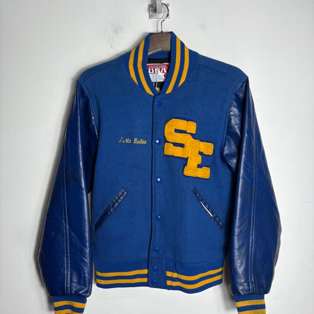 Awaros usa 울 바시티 자켓