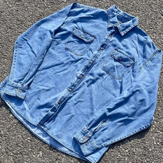 Wrangler 프리미엄 퀄리티 데님 셔츠 XL