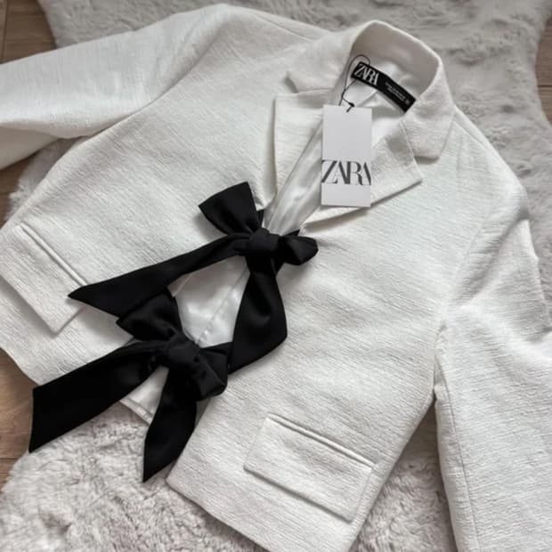 [새상품]자라 콘트라스트 타이 블레이저 자켓