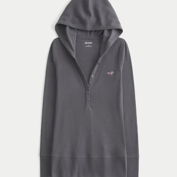 홀리스터 헨리넥 후드 티셔츠
