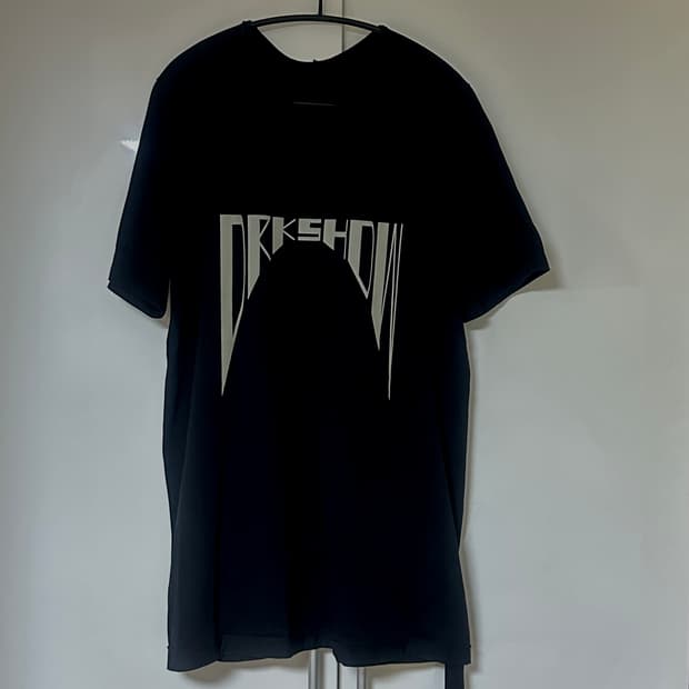 릭 오웬스 다크쉐도우 포터빌 레벨 티셔츠 블랙 펄 L