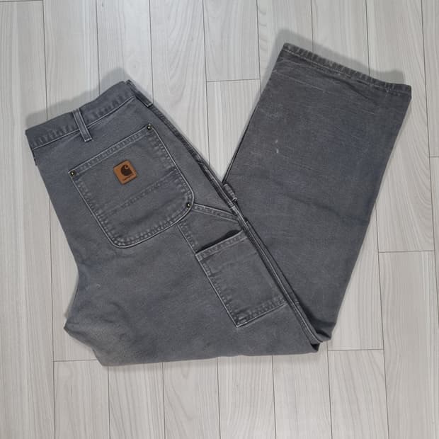 칼하트 더블니 카펜터 팬츠 B136 GVL 33X30