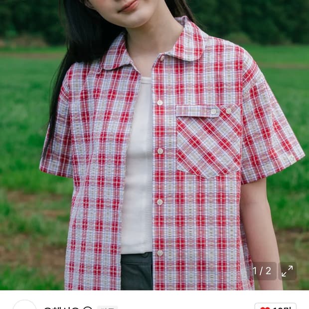 오헤시오 체크포켓 셔츠