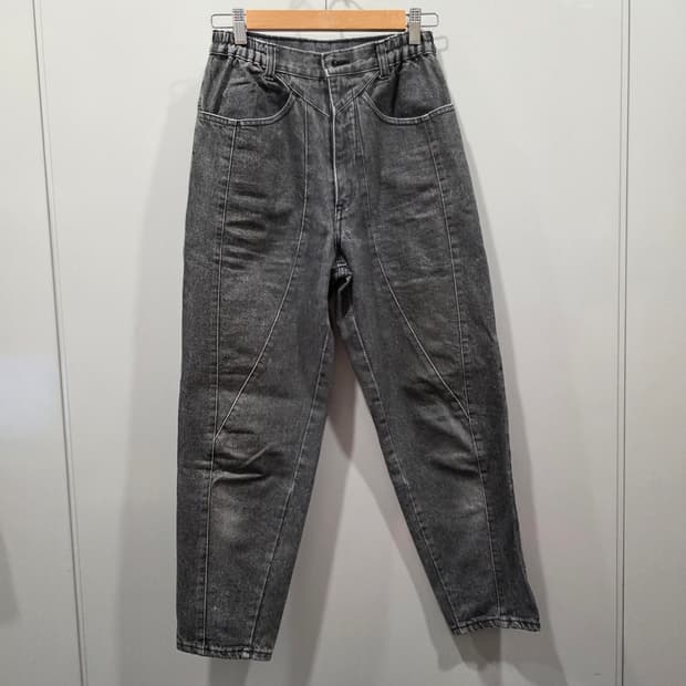 세실렌 하이웨이스트 여성 빈티지 데님 팬츠