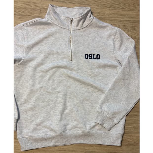 Siero 시에로 오슬로 반집업 맨투맨 XL 그레이