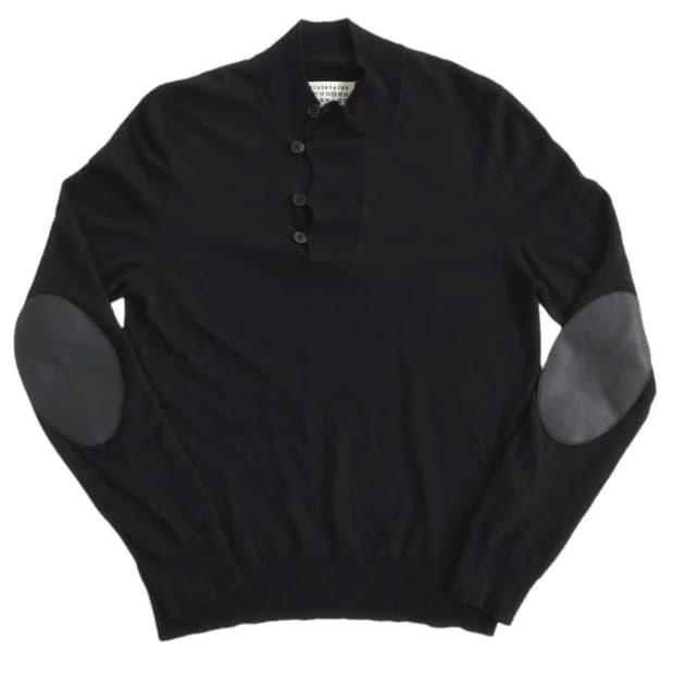 마르지엘라 2017 버튼 카라 니트