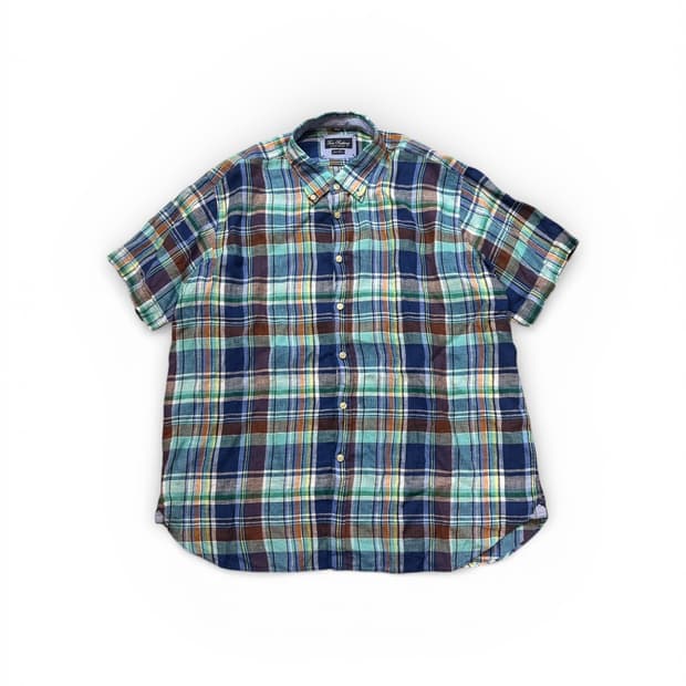 Tom Rusborg 린넨 반팔 셔츠